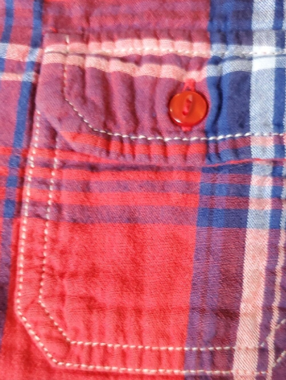 Kuhl Women’s Red & Blue Plaid Button-Down Shirt - Picture 6 of 12